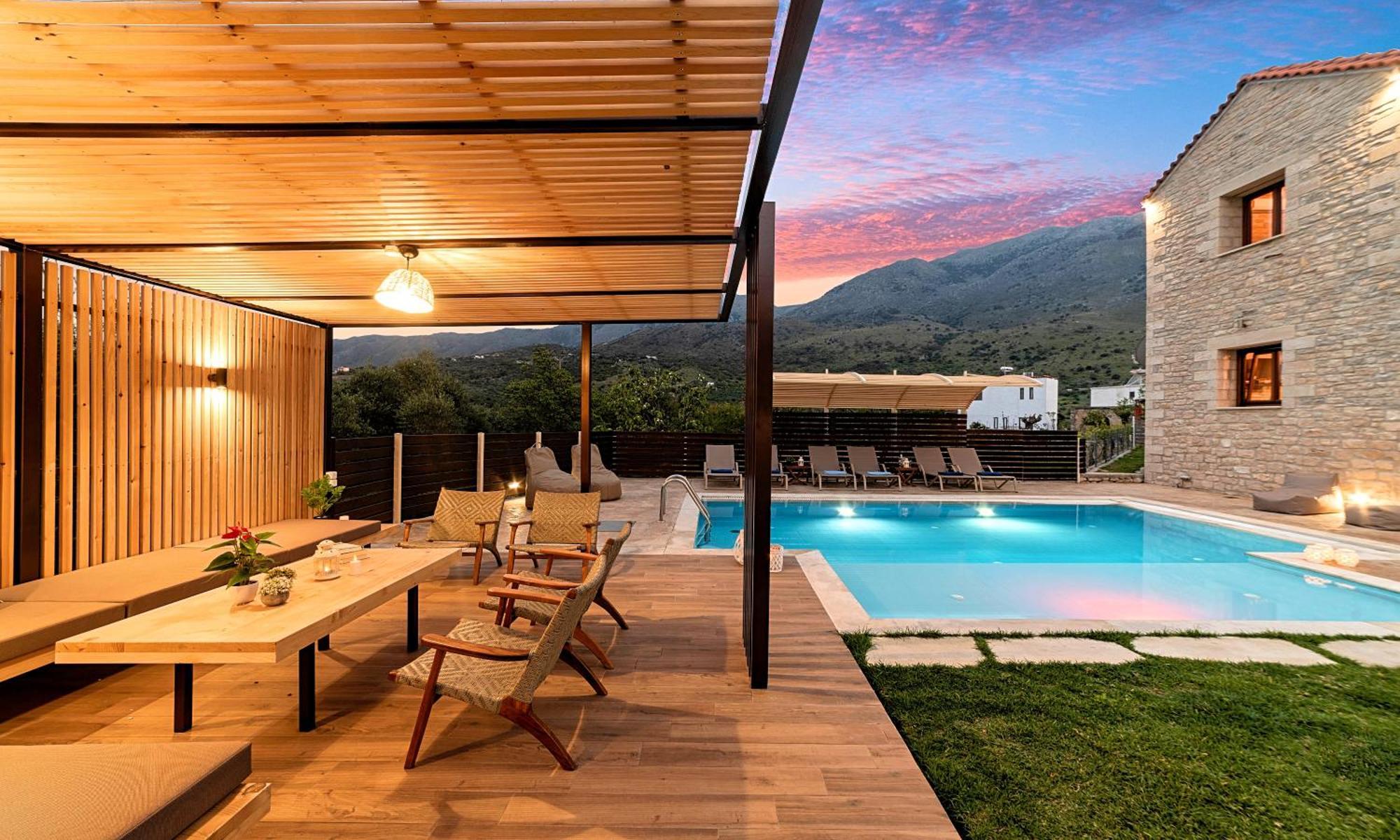 Cretan Sunrise Villa Heated Pool Dhimitroulianá 外观 照片